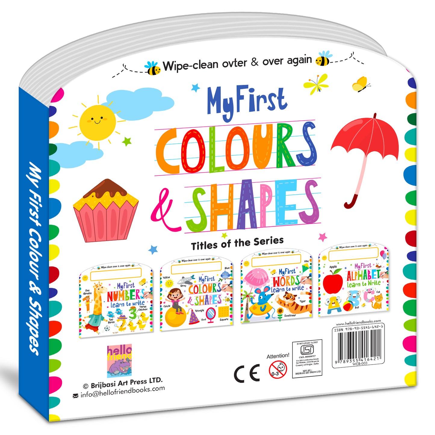 My First Colours & Shapes – Learn to Write | Wipe & Clean Colours & Shapes Activity Book for Kids