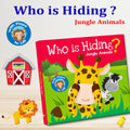 Who is hiding - jungle animals | Lift-the-Flap Board Book for Kids