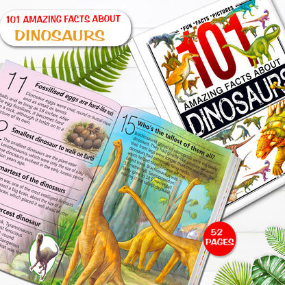 101 Amazing Facts About Dinosaurs | Picture Knowledge Book for Kids | Educational Dinosaur Facts Book