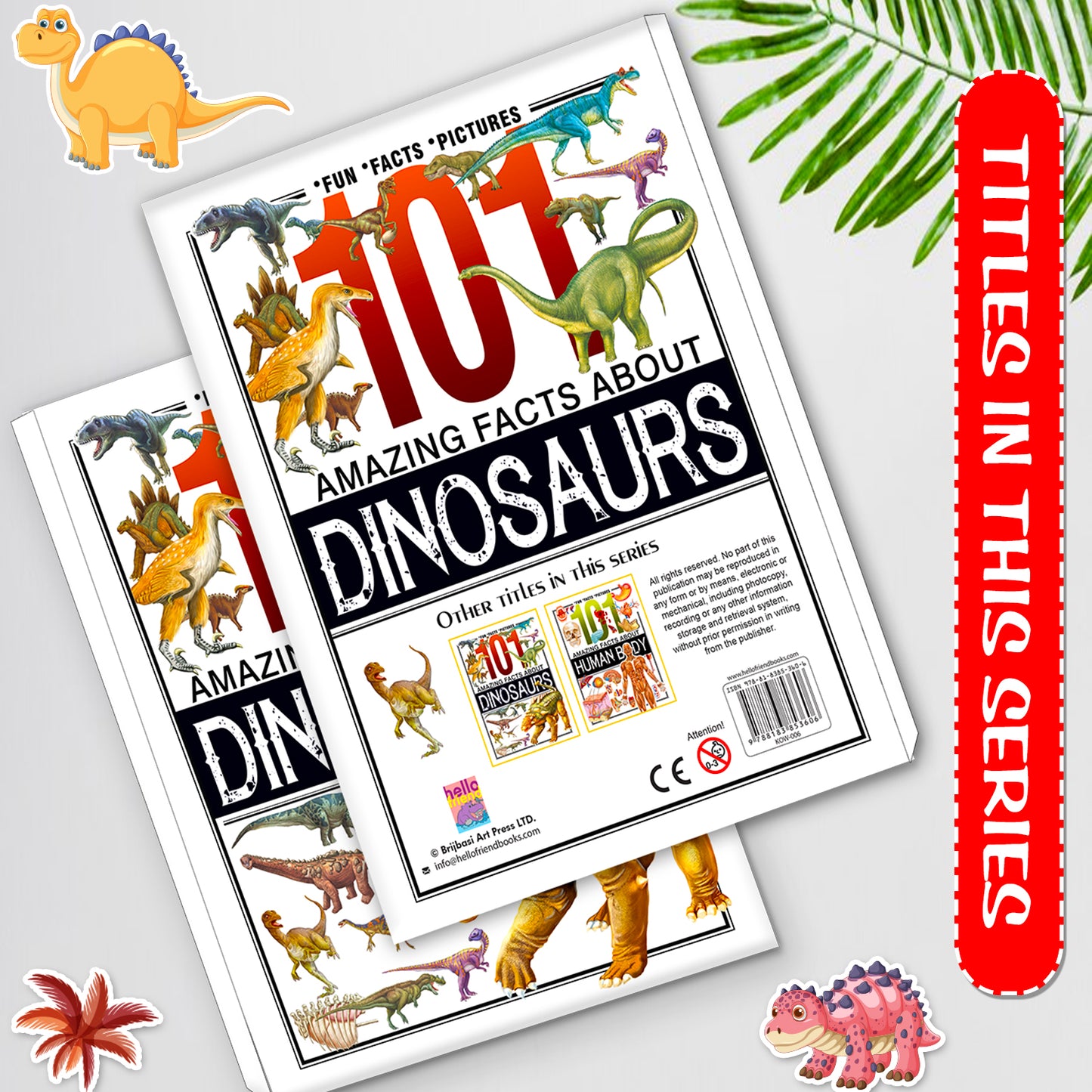 101 Amazing Facts About Dinosaurs | Picture Knowledge Book for Kids | Educational Dinosaur Facts Book
