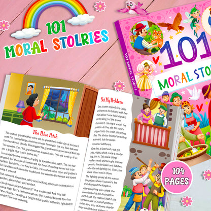 101 Moral Stories | Illustrated Padded Story Book for Kids