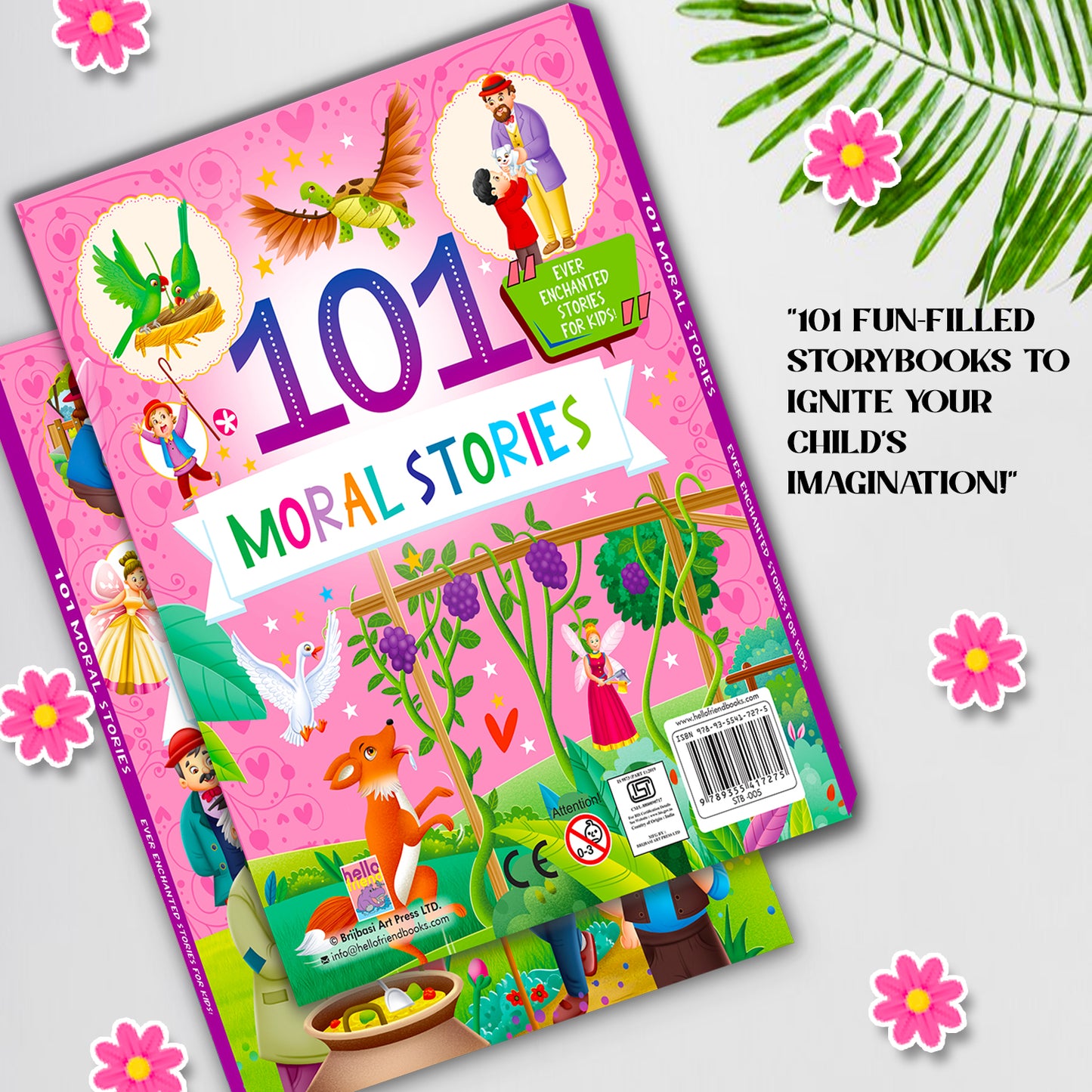 101 Moral Stories | Illustrated Padded Story Book for Kids