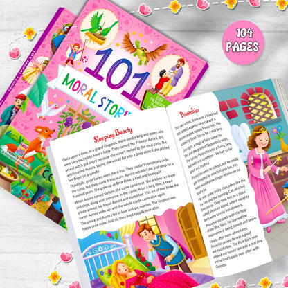 101 Moral Stories | Illustrated Padded Story Book for Kids