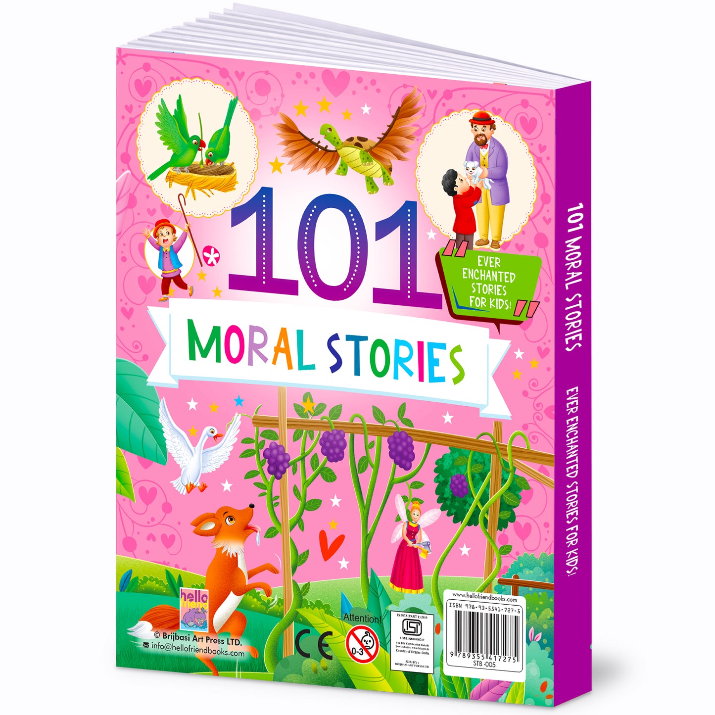 101 Moral Stories | Illustrated Padded Story Book for Kids