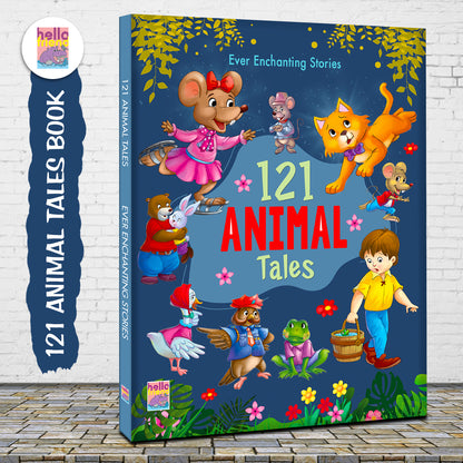 121 Animal Tales Stories | Illustrated Animal Story Book for Kids