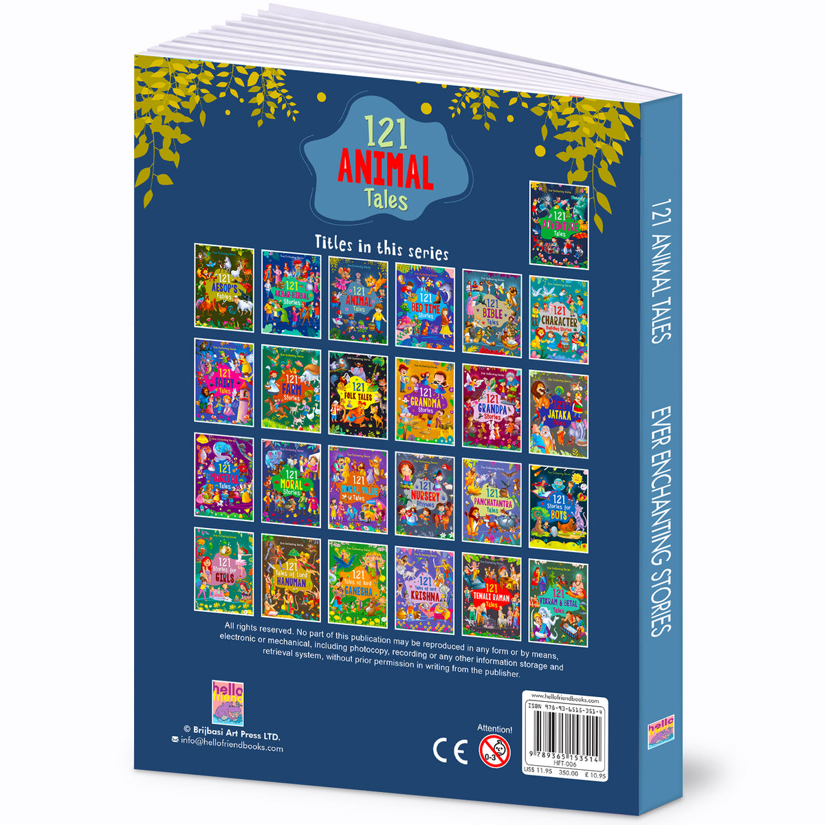 121 Animal Tales Stories | Illustrated Animal Story Book for Kids