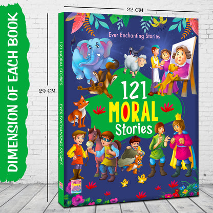 121 Moral Stories | Illustrated Bedtime Stories with Valuable Life Lessons for Kids