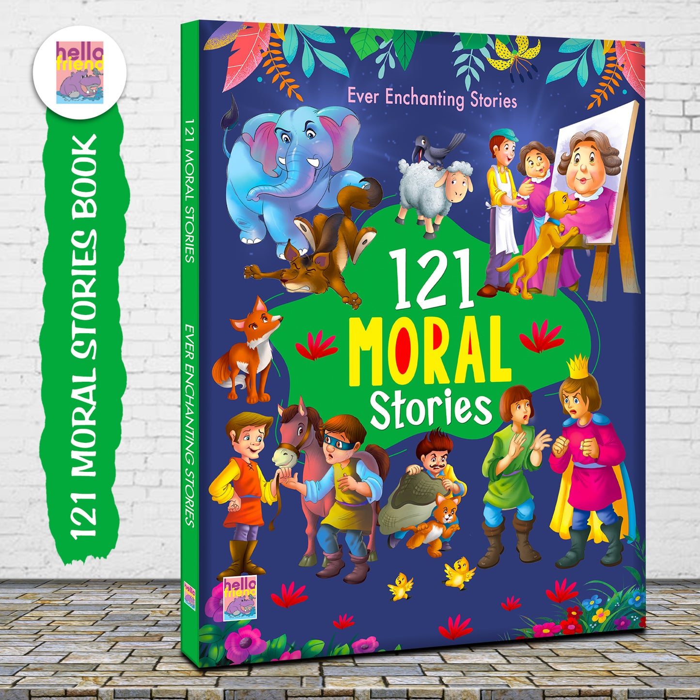 121 Moral Stories | Illustrated Bedtime Stories with Valuable Life Lessons for Kids