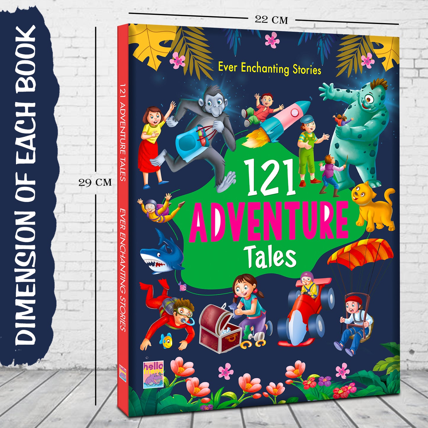 121 Adventure Tales - Front cover flat lay