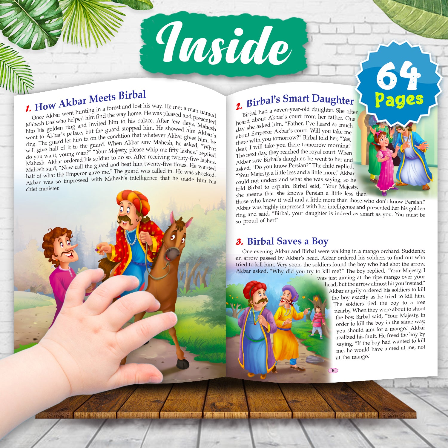 121 Akbar & Birbal Stories - Attractive Illustrations