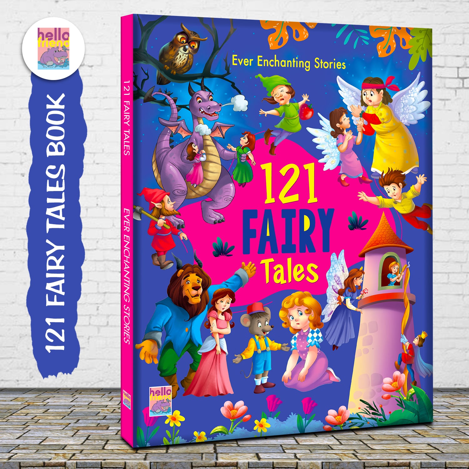 121 Fairy Tales - Dimension 22cm x 29cm with front cover