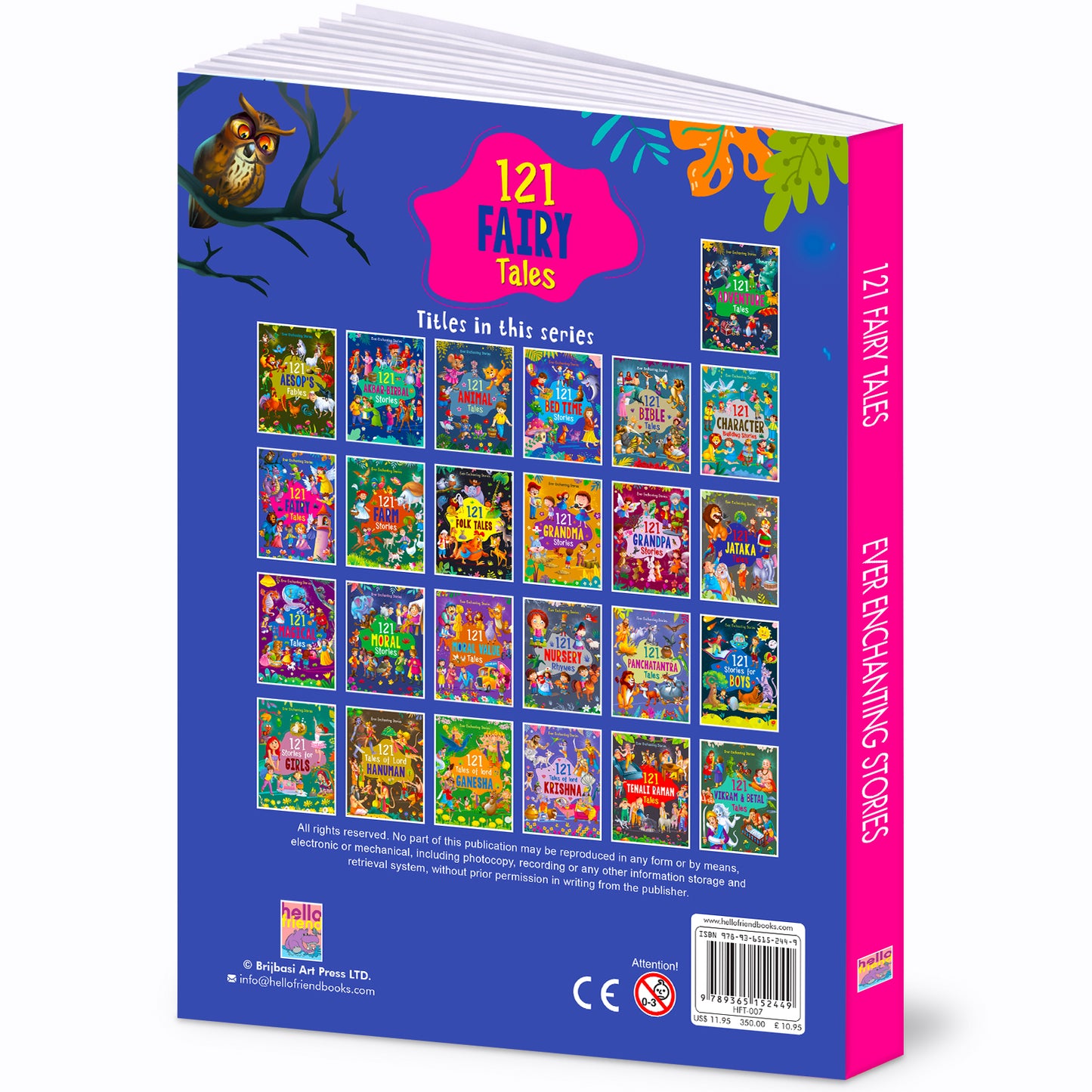 121 Fairy Tales - Back Cover with titles in series