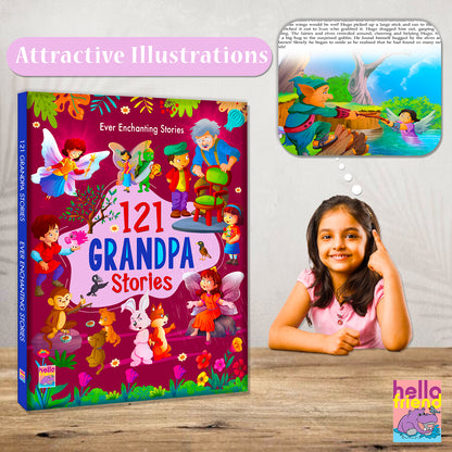 121 Grandpa Stories - Attractive Illustrations
