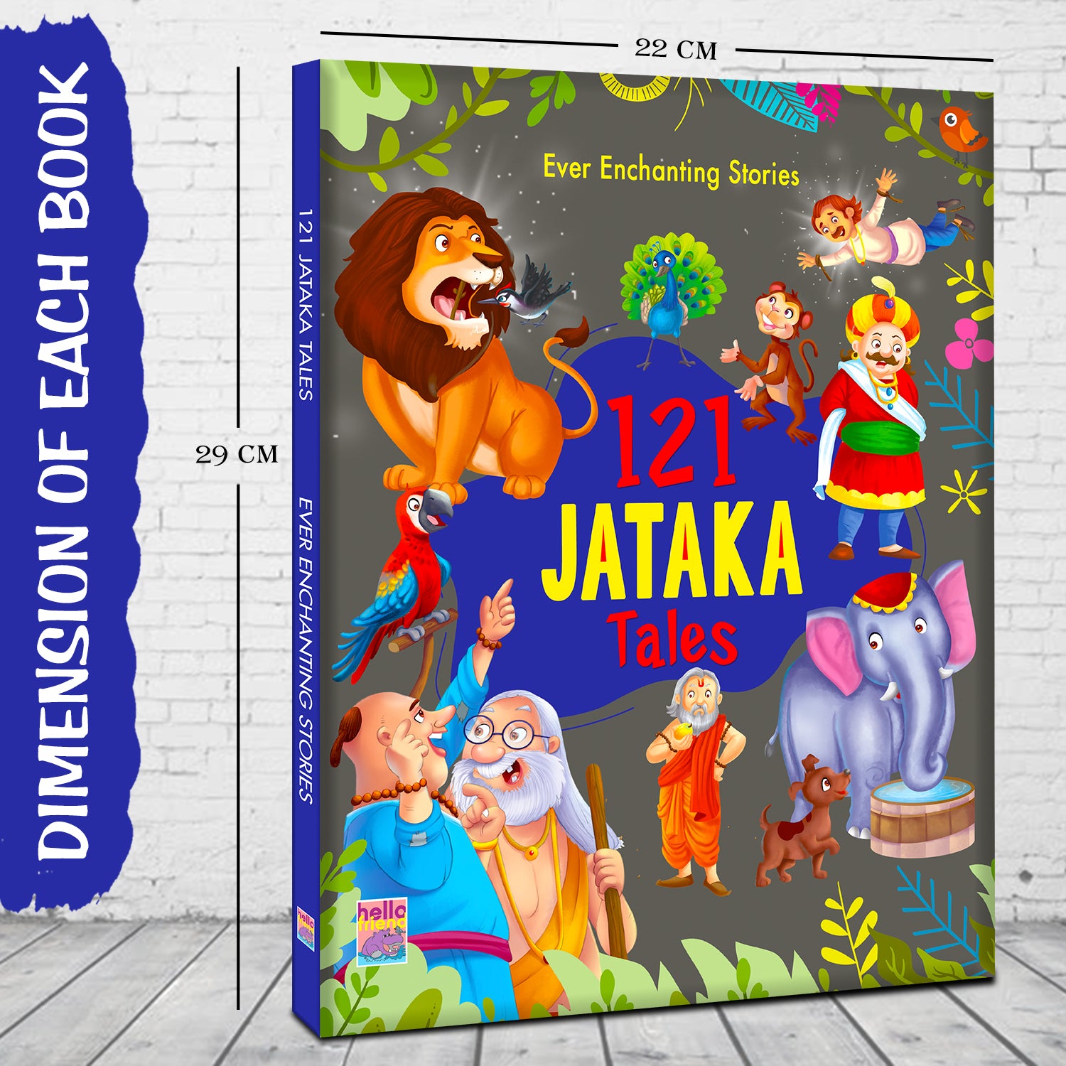 121 Jataka Tales - Front cover flat lay