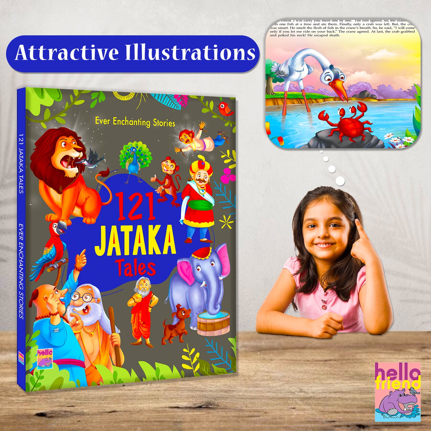 121 Jataka Tales - More titles in this series back cover flat lay