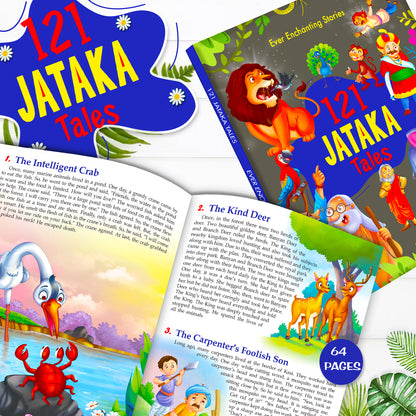 121 Jataka Tales - Back cover 3D view with titles in series