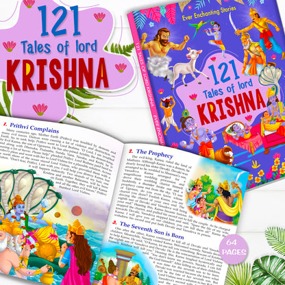 121 Tales of Lord Krishna - Attractive Illustrations