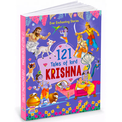 121 Tales of Lord Krishna | Illustrated Stories of Love, Wisdom & Adventure for Kids