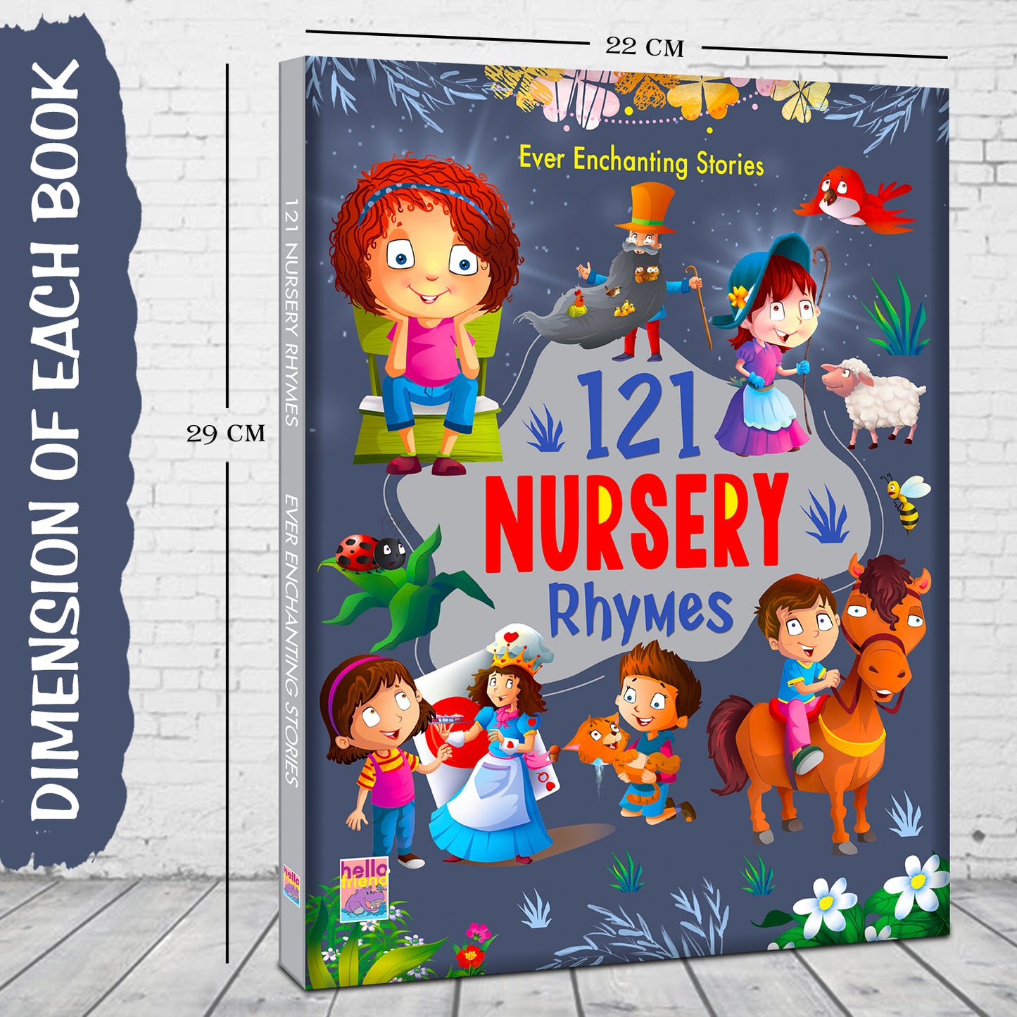 121 Nursery Rhymes - Attractive Illustrations