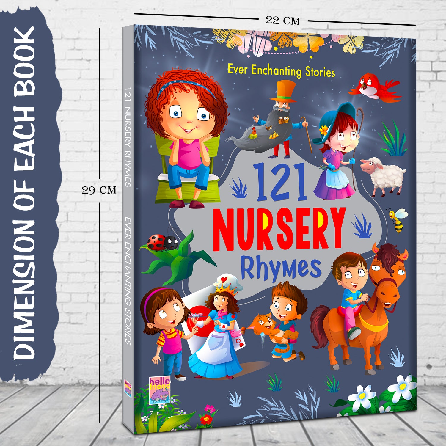 121 Nursery Rhymes - Attractive Illustrations