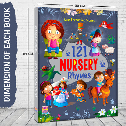 121 Nursery Rhymes - Attractive Illustrations