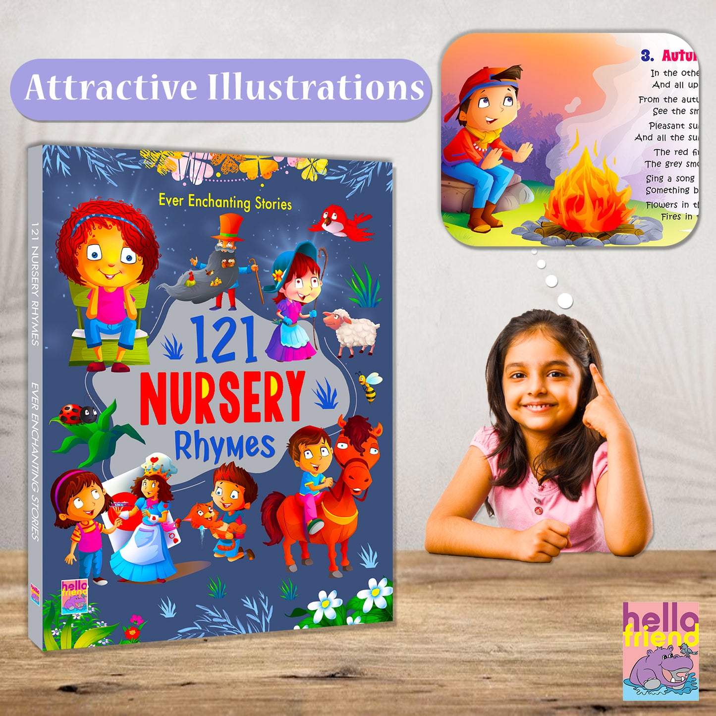 121 Nursery Rhymes - Dimensions