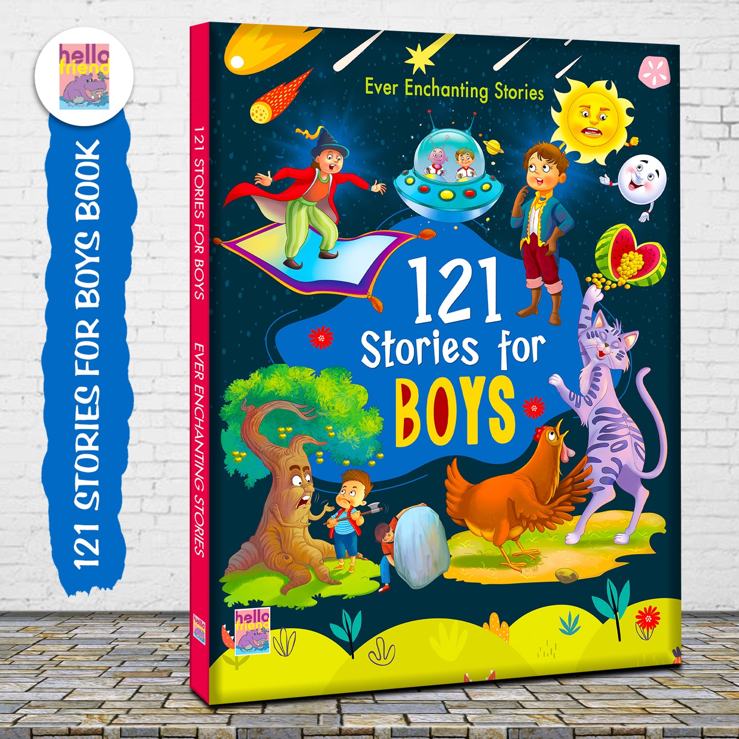 121 Stories for Boys - Cover Angle
