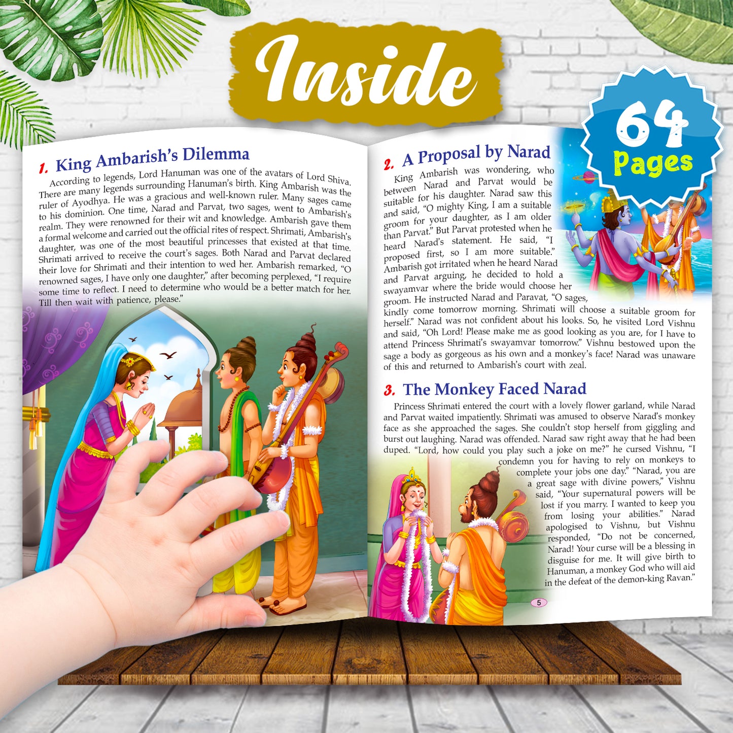 121 Tales of Lord Hanuman - Attractive Illustrations