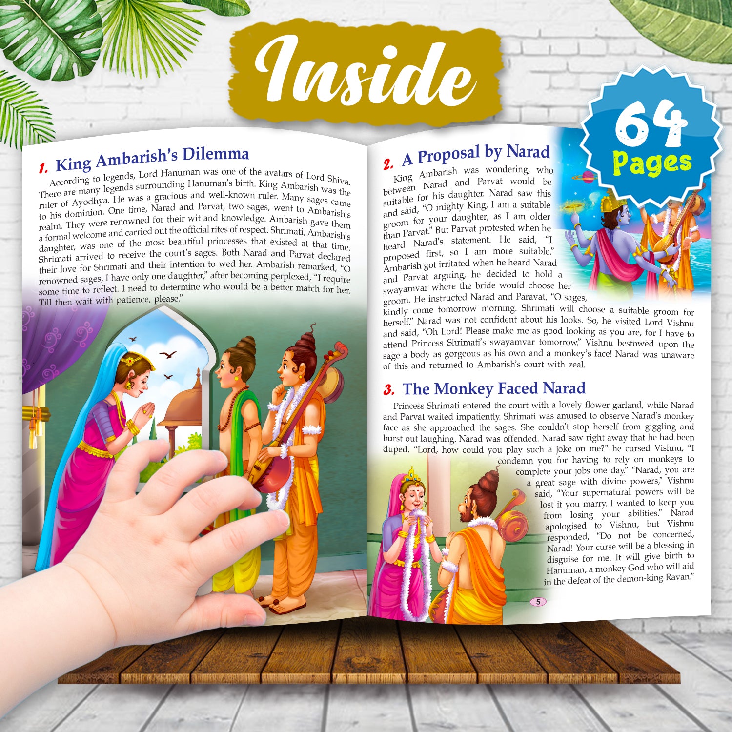 121 Tales of Lord Hanuman - Attractive Illustrations