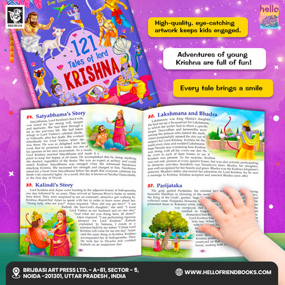 121 Tales of Lord Krishna - Cover Angle