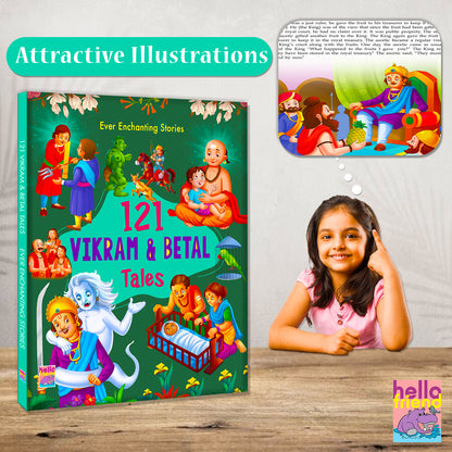 121 Vikram & Betal Tales - Dimension 22cm x 29cm with front cover