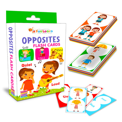 Opposites Flash Cards | Opposite Words & Vocabulary Learning Cards for Kids