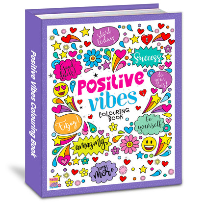 Positive Vibes Motivation Creative Coloring Book for Calmness and Stress Relief