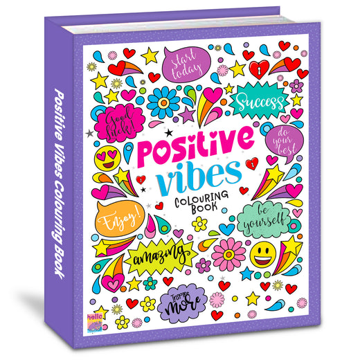 Positive Vibes Motivation Creative Coloring Book for Calmness and Stress Relief