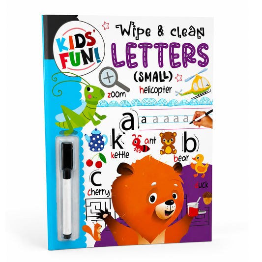 Wipe & Clean Small Letters - Fun Learning cover with girl