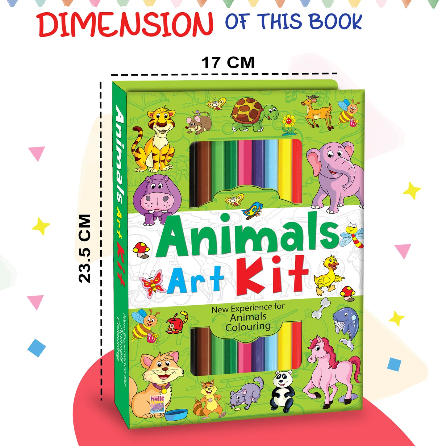 Animal Doodle Art Kit | Animal Doodle Coloring & Creative Activity Kit for Kids | Fun Art & Craft Learning Kit