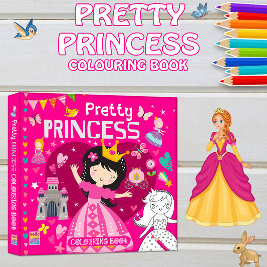 Pretty Princess Colouring Book: Pretty Princess Colouring Book