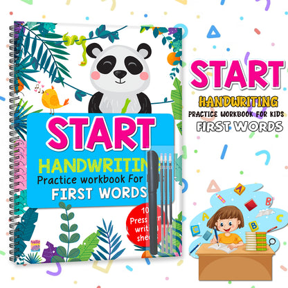 Start Handwriting Workbook – First Words | Kindergarten Ready Writing Practice Book for Kids