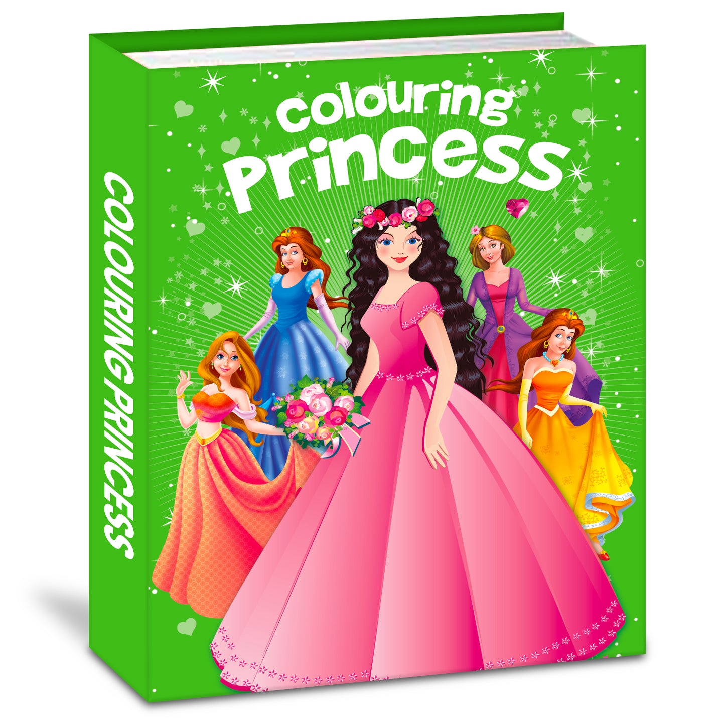 Colouring Book – Green Edition | Fun Coloring Activity Book for Kids | Creative Learning Book