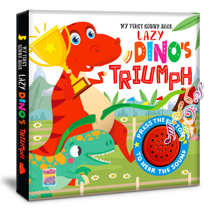 Lazy Dinosaur Trump Sound Book | Single Sound Board Book for Kids