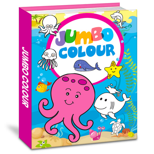 Jumbo Color – Sea Life | Jumbo Sea Animals Coloring Book for Kids | Ocean Coloring Activity Book