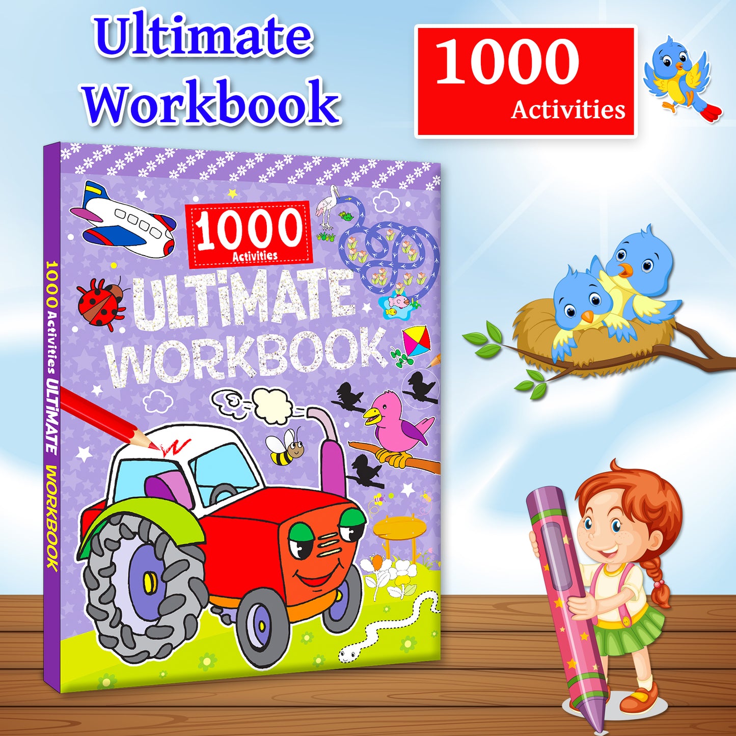 1000 Activities Ultimate Workbook - Dimensions 21cm x 28cm