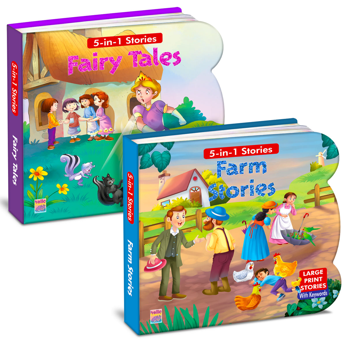 Fairy Tales + Farm Stories | 2-Book Story Combo for Kids 3+