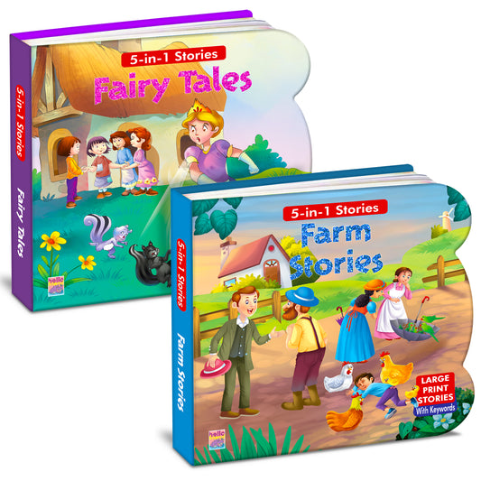 Fairy Tales + Farm Stories | 2-Book Story Combo for Kids 3+
