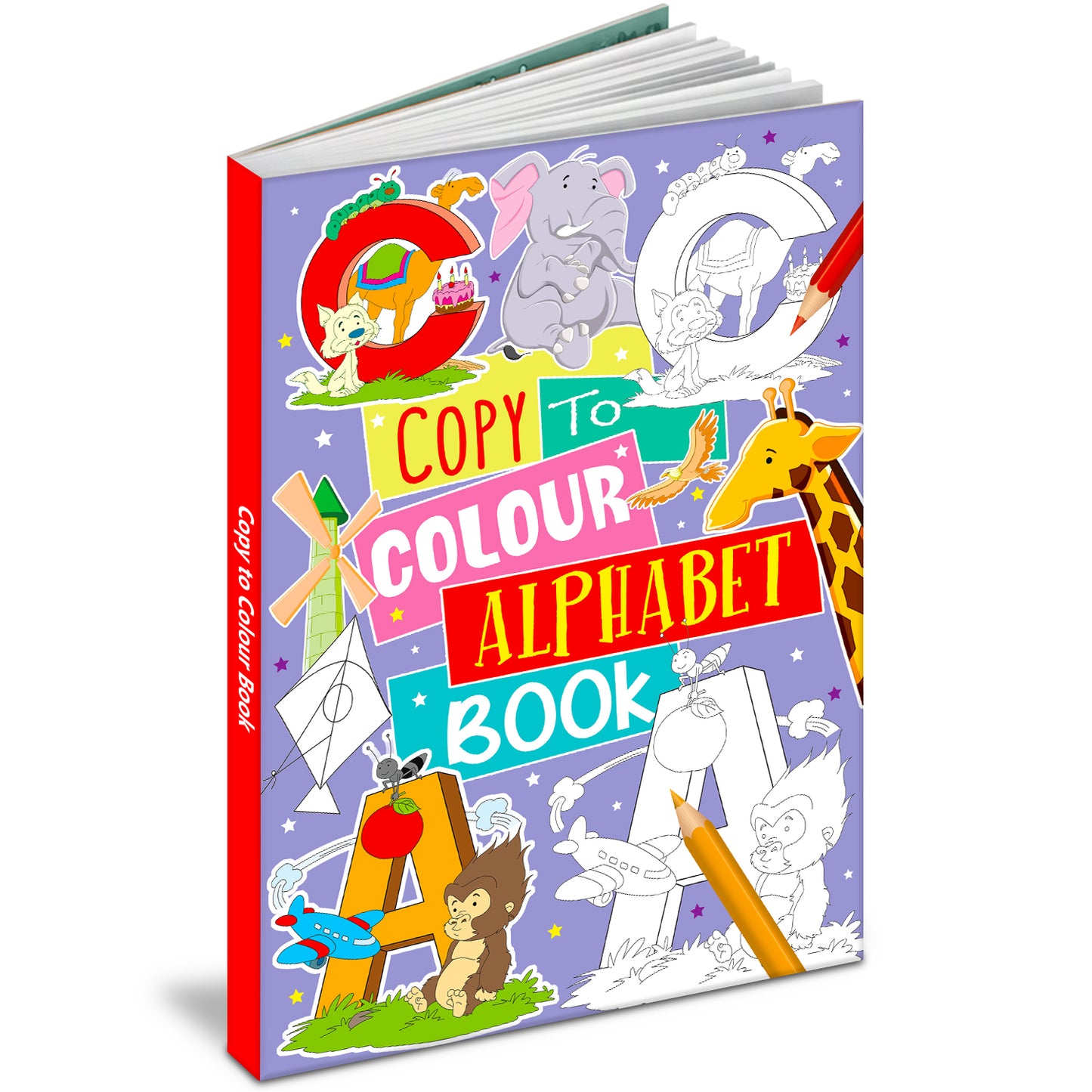 Copy to Colour – Alphabets Book | Learn ABC with Copy & Color Activity Book for Kids