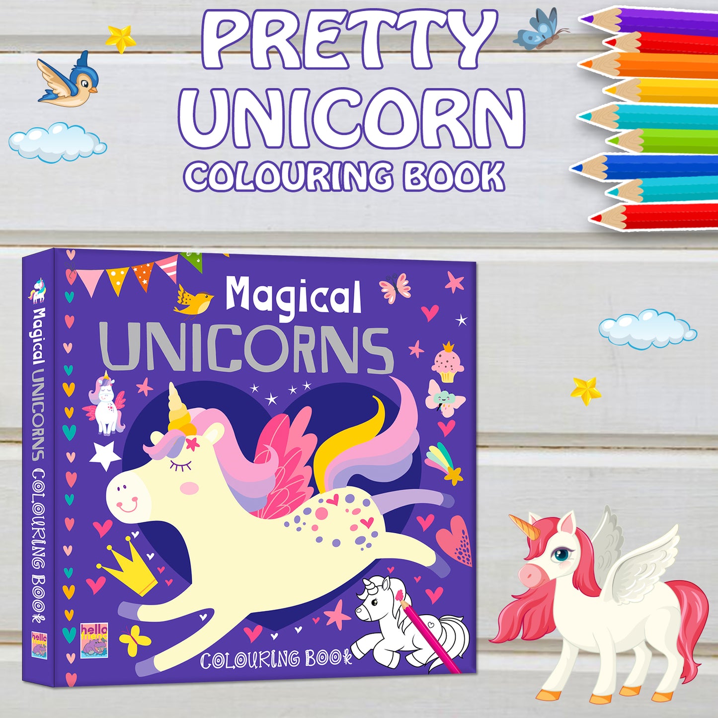 Magical Unicorns Colouring Book: Magical Unicorns Colouring Book