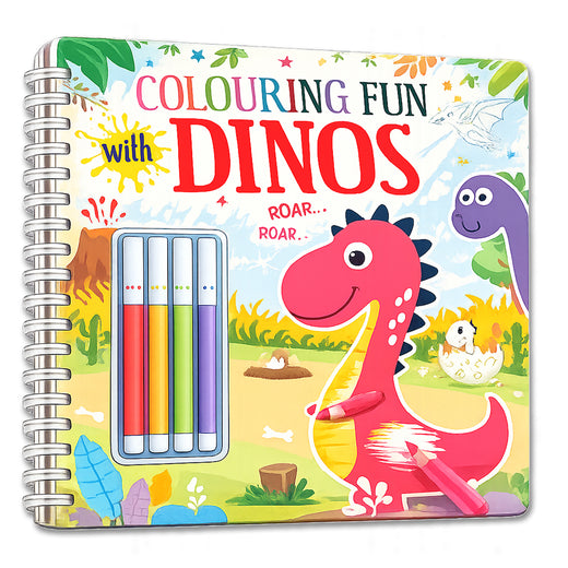 Colouring Fun With Dino's | Dinosaur Coloring Book for Kids | Creative Coloring Activity Book