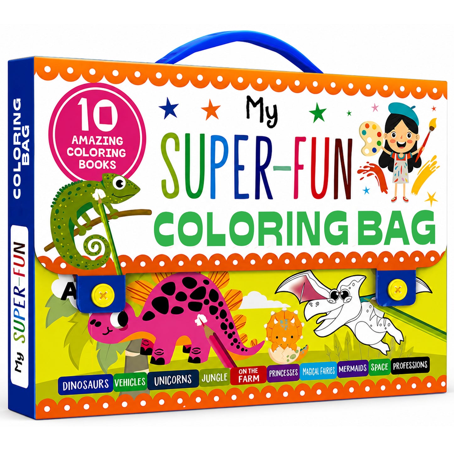 My Super Fun Colouring Bag | Learning Activity Kit for Kids | Creative Colouring & DIY Set