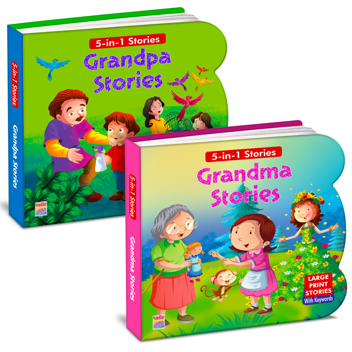 Grandpa Stories & Grandma Stories | 2-Book Story Combo for Kids 3+