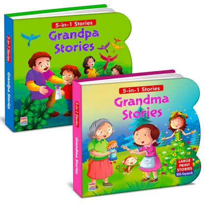 Grandpa Stories & Grandma Stories | 2-Book Story Combo for Kids 3+